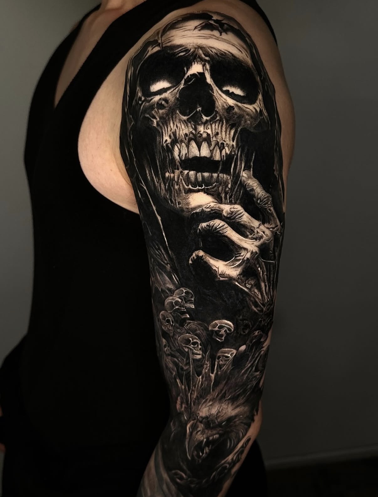 Grim reaper sleeve
